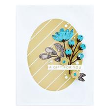 Spellbinders Hot Foil Plate - Essential Glimmer Solid Oval